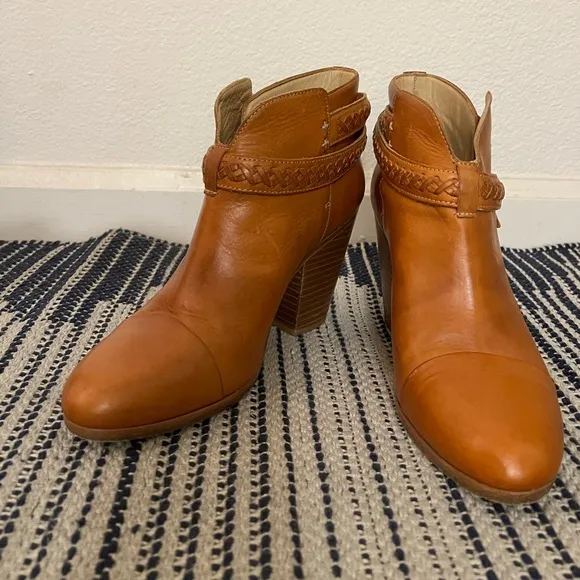 Rag &amp; Bone Harrow Belted Leather Booties