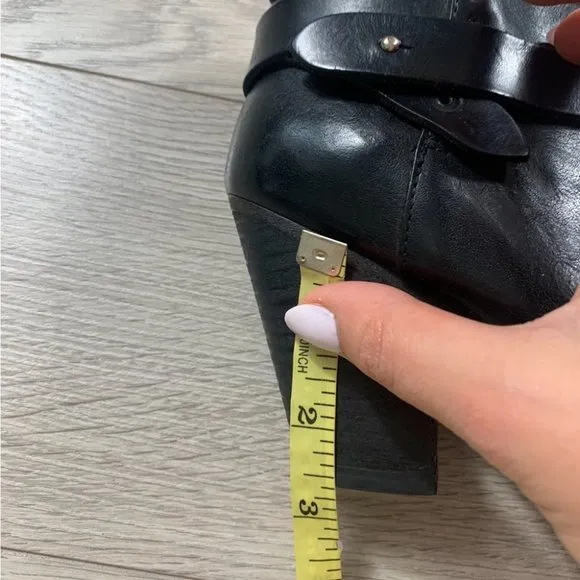 RAG &amp; BONE Harrow Black Leather Ankle Boots