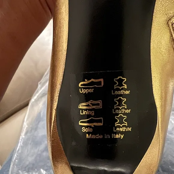 RAG &amp; BONE METALLIC GOLD LEATHER ANKLE BOOTS… SIZE 40/9.5 MEDIUM… NWOB 3” HEELS