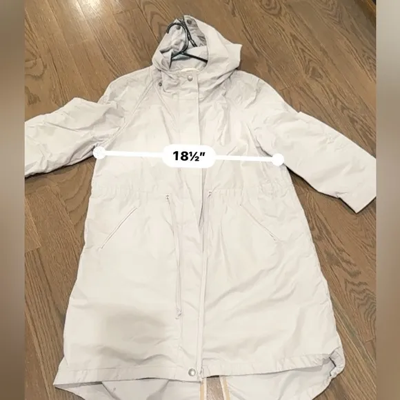 Rag &amp; Bone rain gray Coat size 10 nautical coastal fisherman raining minimalist