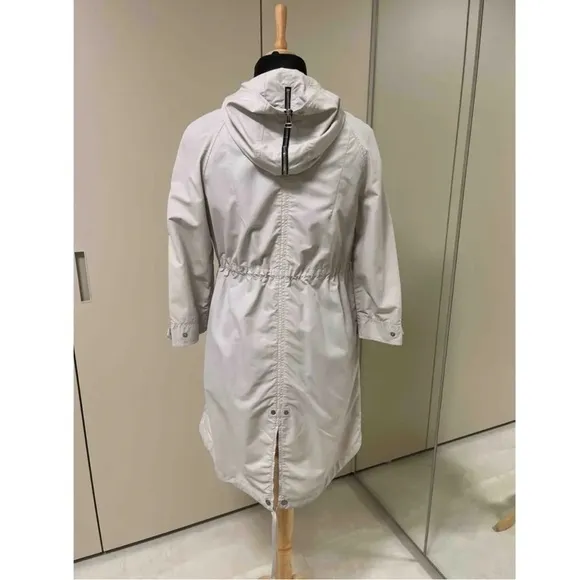 Rag &amp; Bone rain gray Coat size 10 nautical coastal fisherman raining minimalist