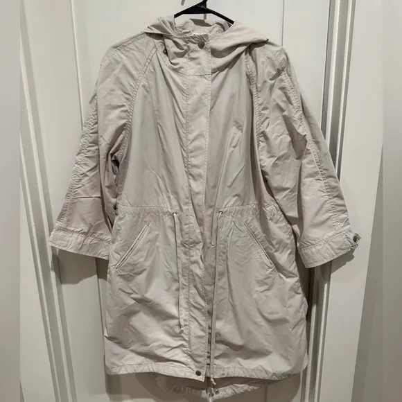 Rag &amp; Bone rain gray Coat size 10 nautical coastal fisherman raining minimalist