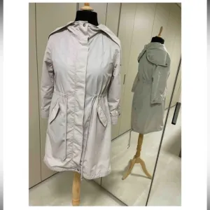 Rag &amp; Bone rain gray Coat size 10 nautical coastal fisherman raining minimalist