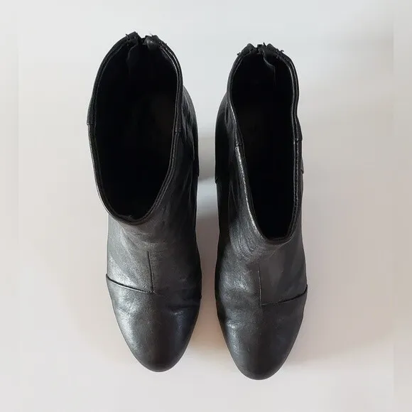 Rag &amp; Bone Women's Black Leather Ankle Boot Size 9.5