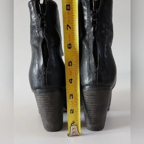 Rag &amp; Bone Women's Black Leather Ankle Boot Size 9.5