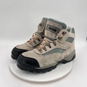 Raichle Men Size 12 Grey Black Leather Waterproof Slip Resistant Hiking Boot