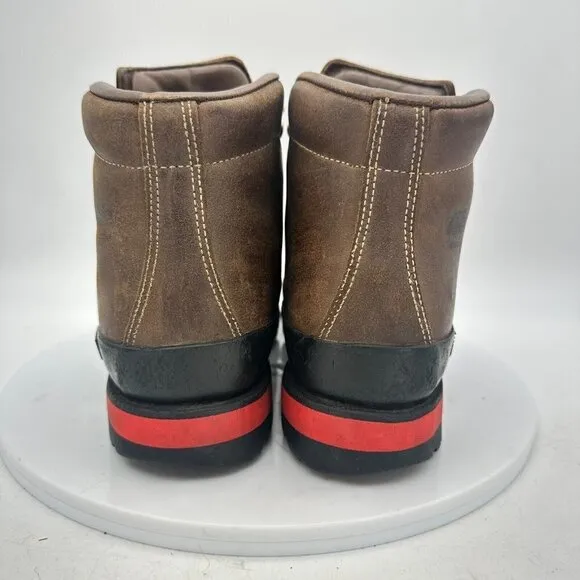 Raichle of switzerland Women Size 7 Brown Leather Red Tie Waterproof Hiking boot