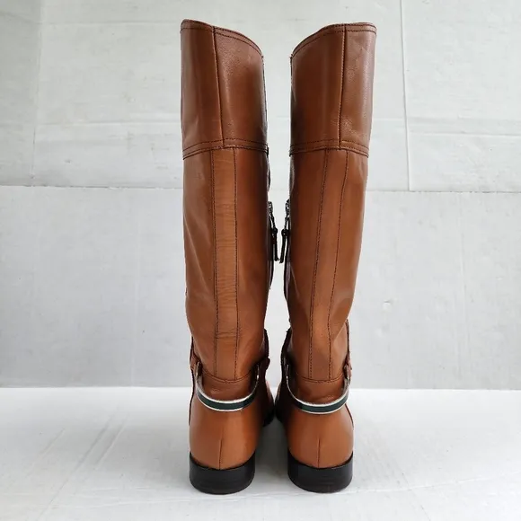 Ralph Lauren Berna Bo CSL Polo Tan Vachetta Leather Tall Ridding Boots