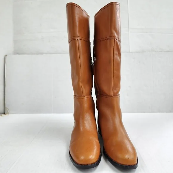 Ralph Lauren Berna Bo CSL Polo Tan Vachetta Leather Tall Ridding Boots
