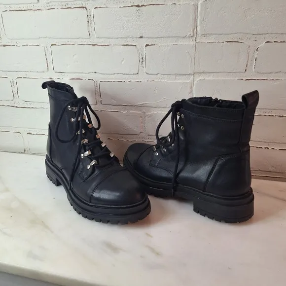 Rare Chabers Women’s Leather Motorcycle Boots Portugal SZ 8/39 Excellent Cond.