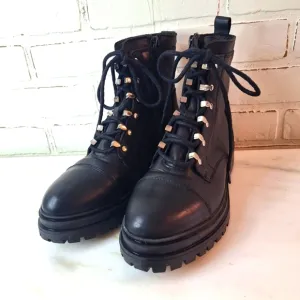 Rare Chabers Women’s Leather Motorcycle Boots Portugal SZ 8/39 Excellent Cond.