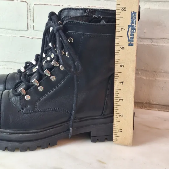 Rare Chabers Women’s Leather Motorcycle Boots Portugal SZ 8/39 Excellent Cond.