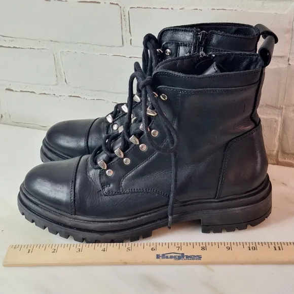Rare Chabers Women’s Leather Motorcycle Boots Portugal SZ 8/39 Excellent Cond.
