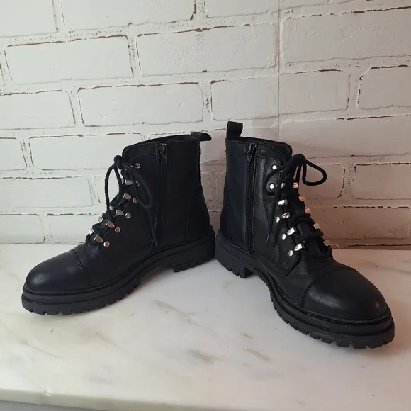 Rare Chabers Women’s Leather Motorcycle Boots Portugal SZ 8/39 Excellent Cond.