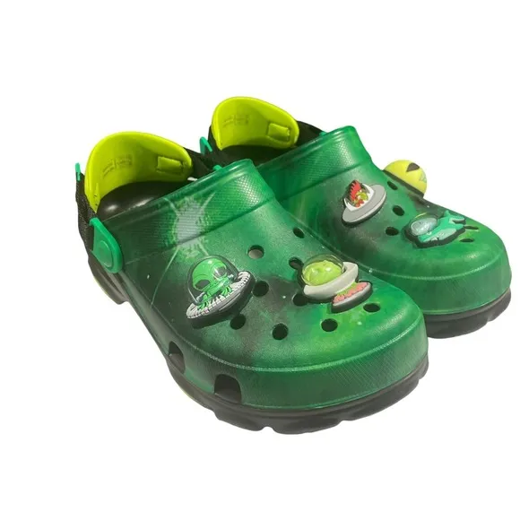RARE Crocs All Terrain X Ron English AREA 54 Cosmic Glow In Dark J5 NWT