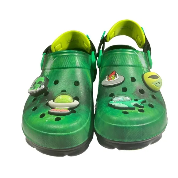 RARE Crocs All Terrain X Ron English AREA 54 Cosmic Glow In Dark J5 NWT