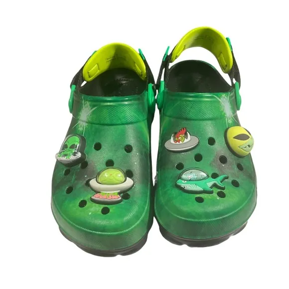 RARE Crocs All Terrain X Ron English AREA 54 Cosmic Glow In Dark J5 NWT