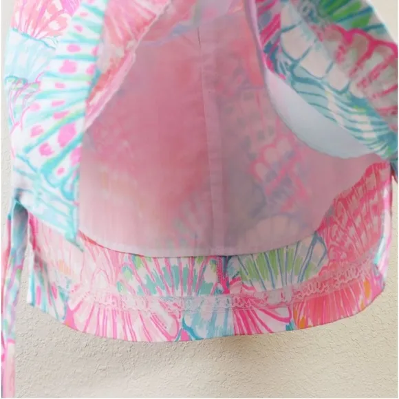 Rare Lilly Pulitzer Cotton Bright Neon Summer Seashell DressOh Shello