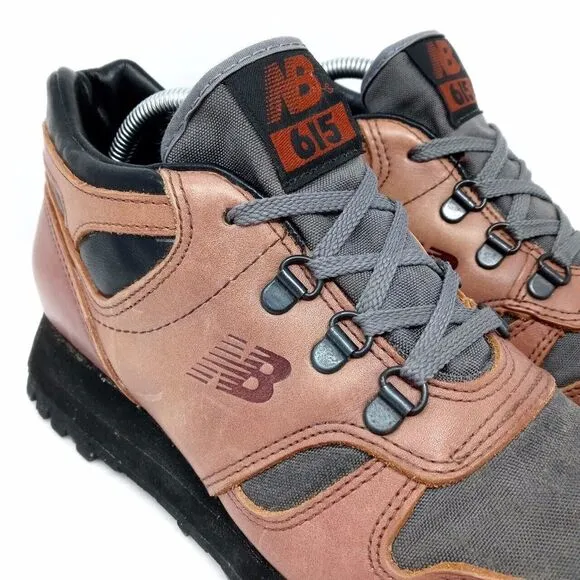 *READ* New Balance 615 Made in USA Leather Hiking Boots - Mens 6 / Womens 7.5