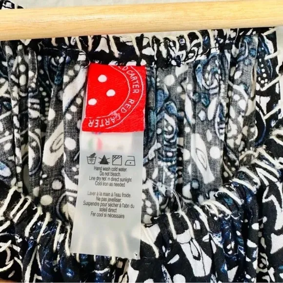 Red Carter Sleeveless Blue Black Cover Up Swim Maxi Dress