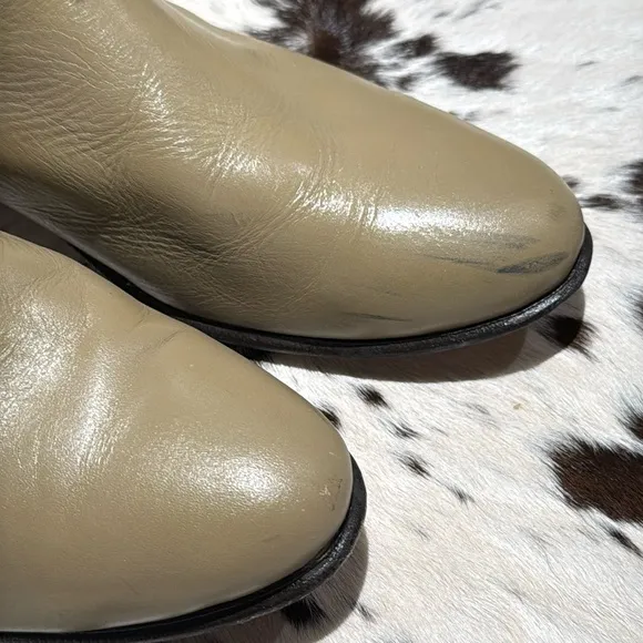 Red Diamond Leather Chelsea Boot Beige Size 28 A11