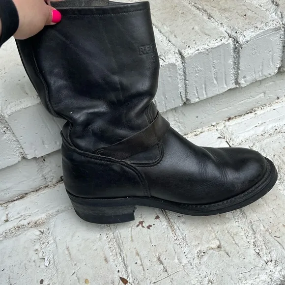 Red Wing 968 Engineer Motorcycle Boots Size 7.5 (Soft Toe) (USA)