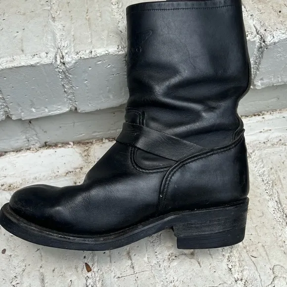 Red Wing 968 Engineer Motorcycle Boots Size 7.5 (Soft Toe) (USA)