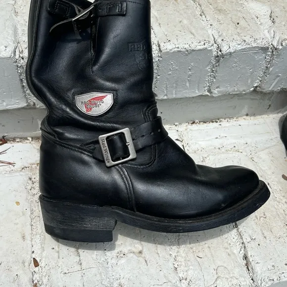 Red Wing 968 Engineer Motorcycle Boots Size 7.5 (Soft Toe) (USA)