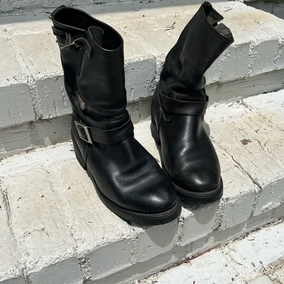 Red Wing 968 Engineer Motorcycle Boots Size 7.5 (Soft Toe) (USA)