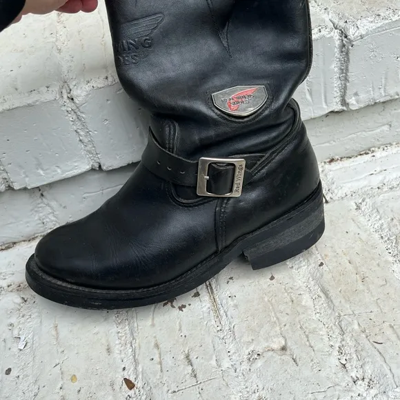 Red Wing 968 Engineer Motorcycle Boots Size 7.5 (Soft Toe) (USA)