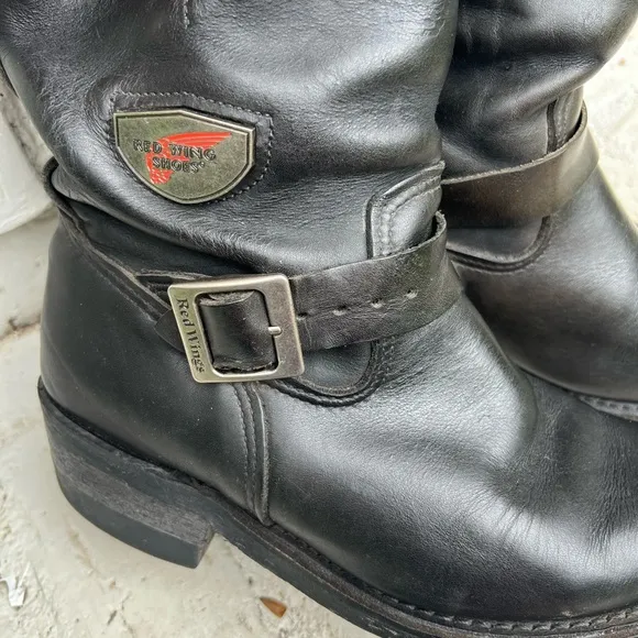 Red Wing 968 Engineer Motorcycle Boots Size 7.5 (Soft Toe) (USA)