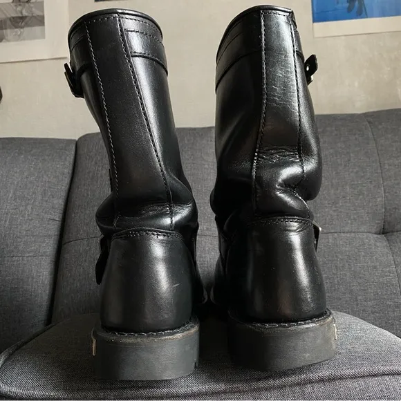 RED WING biker motorcycle leather boots