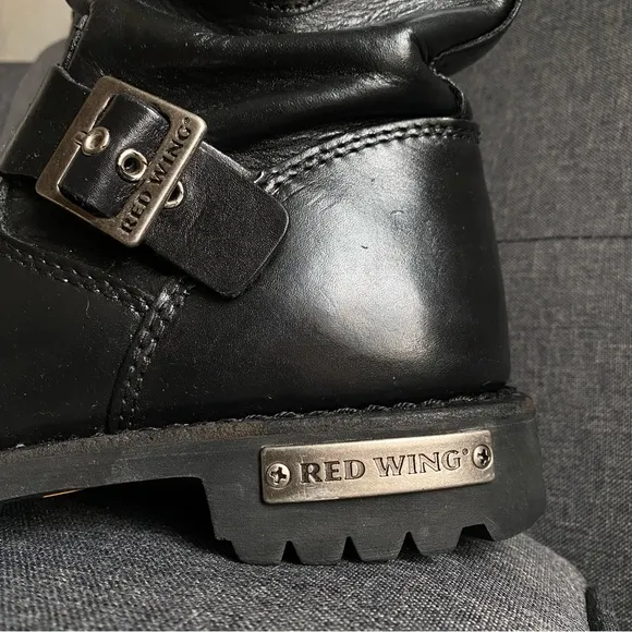 RED WING biker motorcycle leather boots