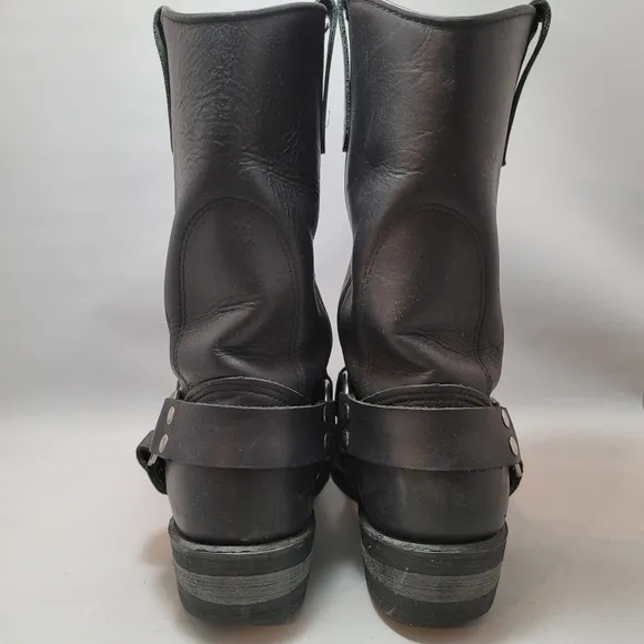 Red Wing Motorcycle Boots Men's 9.5 D Black Leather #969 Biker Soft Toe …