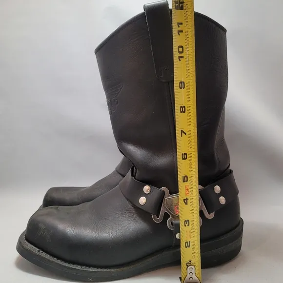 Red Wing Motorcycle Boots Men's 9.5 D Black Leather #969 Biker Soft Toe …