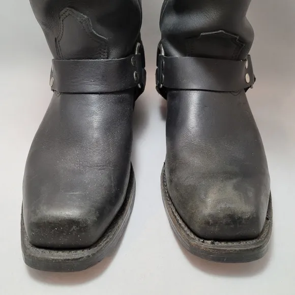 Red Wing Motorcycle Boots Men's 9.5 D Black Leather #969 Biker Soft Toe …