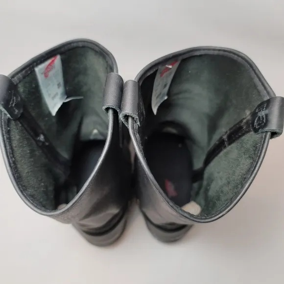 Red Wing Motorcycle Boots Men's 9.5 D Black Leather #969 Biker Soft Toe …