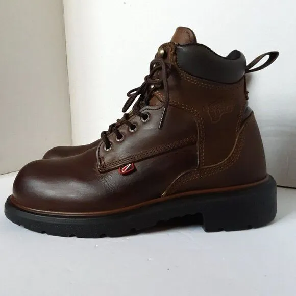 Red Wings Men's Size 6M Brown Leather Oil Resistant Work Shoes