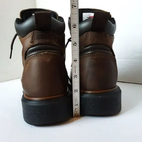 Red Wings Men's Size 6M Brown Leather Oil Resistant Work Shoes