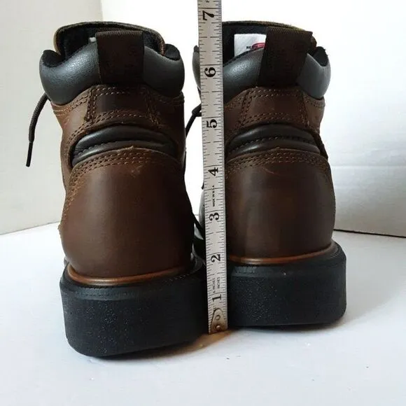 Red Wings Men's Size 6M Brown Leather Oil Resistant Work Shoes