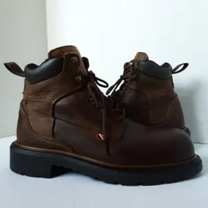 Red Wings Men's Size 6M Brown Leather Oil Resistant Work Shoes