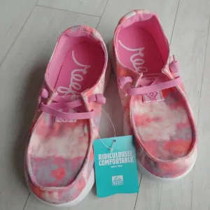 REEF NEW kids Cushion Coast Slip-On Shoes Cotton Candy Cloud