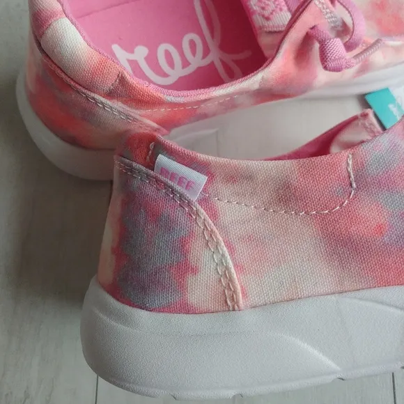REEF NEW kids Cushion Coast Slip-On Shoes Cotton Candy Cloud