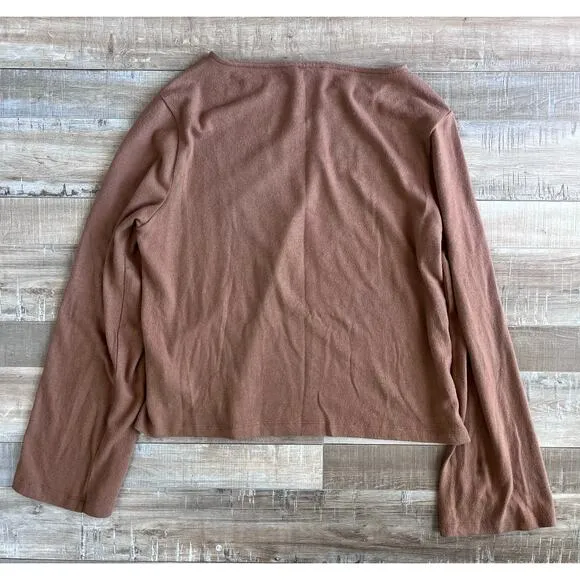 Reformation Mika Knit Top Butterscotch Size M