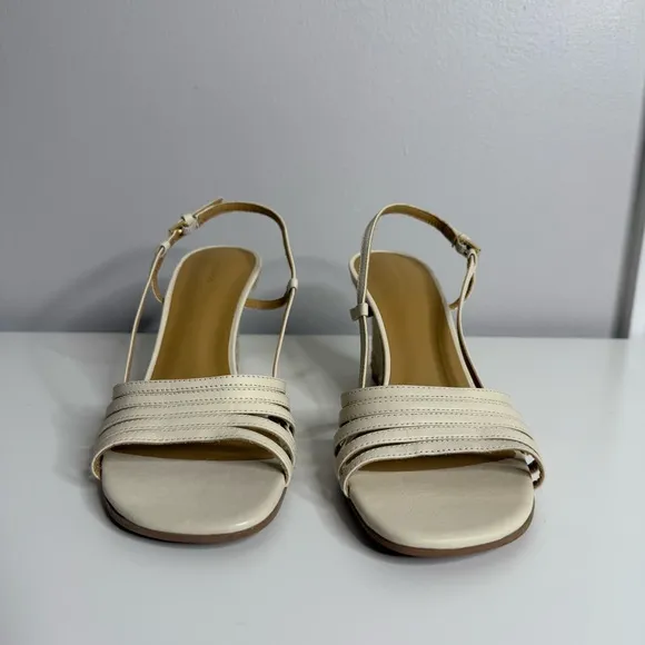 Reformation White Strappy Espadrille wedge sandal heels - New - 7