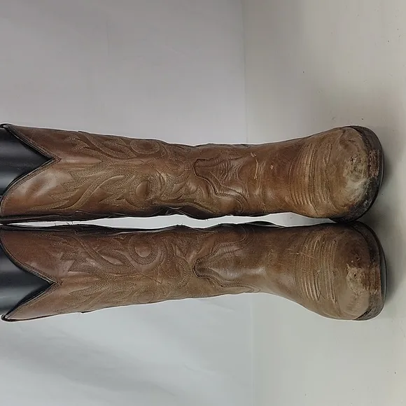 Resistol Ranch Brown Leather Women's Western Boots