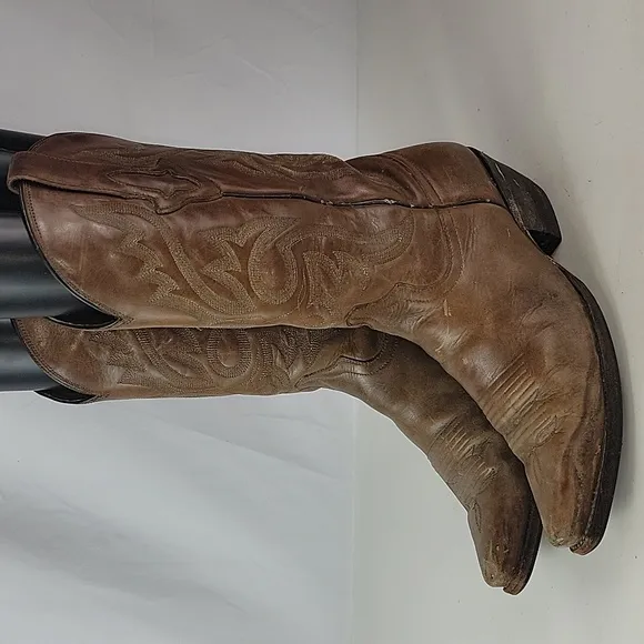 Resistol Ranch Brown Leather Women's Western Boots