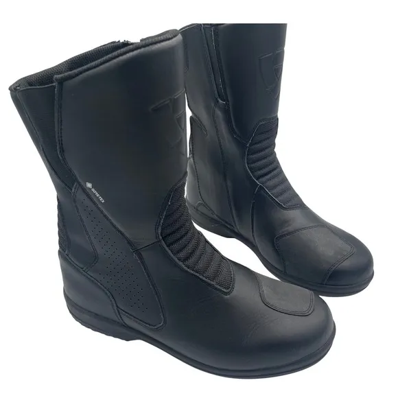 Rev It Arena GTX Ladies GORE-TEX Moto Boots Size 8.5, Black, EUC, Motorcycle