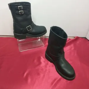 River Road Womens SZ 7 Twin Buckle Motorcycle Boots. Condition is Pre-owned