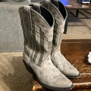 Rockin country men’s western leather boots size 9D